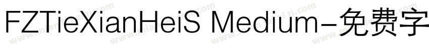 FZTieXianHeiS Medium字体转换